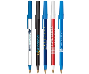 promotional Bic Round Stic antimicrobial pens