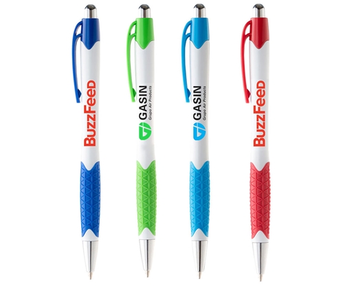 promotional white barrel island pens